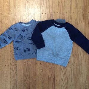 2 Toddler Boy Sweatshirts. 18 months.